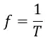 Формула для частоты периодического электрического тока